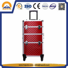 Red Aluminium Cosmetic Case/Trolley Case/Makeup Case